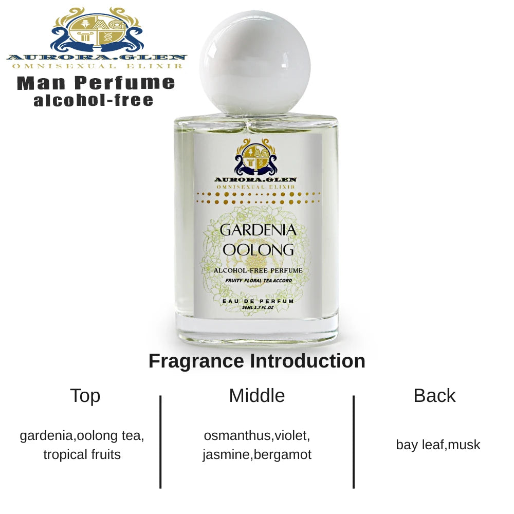 Parfum Azure Breeze Eau de Toilette for Men Fresh Woody Alcohol-Free Perfume with Cedarwood Vetiver Cologne Pink Pepper Mint
