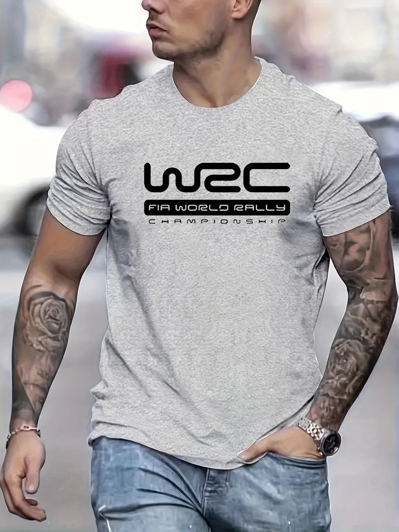 Men's 100% Cotton Casual Letter Printed Short Sleeve T-Shirt