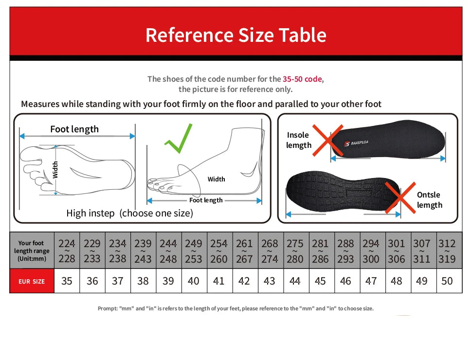 Baasploa Men Running Shoes Lightweight Sport Shoes for Men Mesh Breathable Casual Sneakers Non-Slip Outdoor 2023 New Arrival