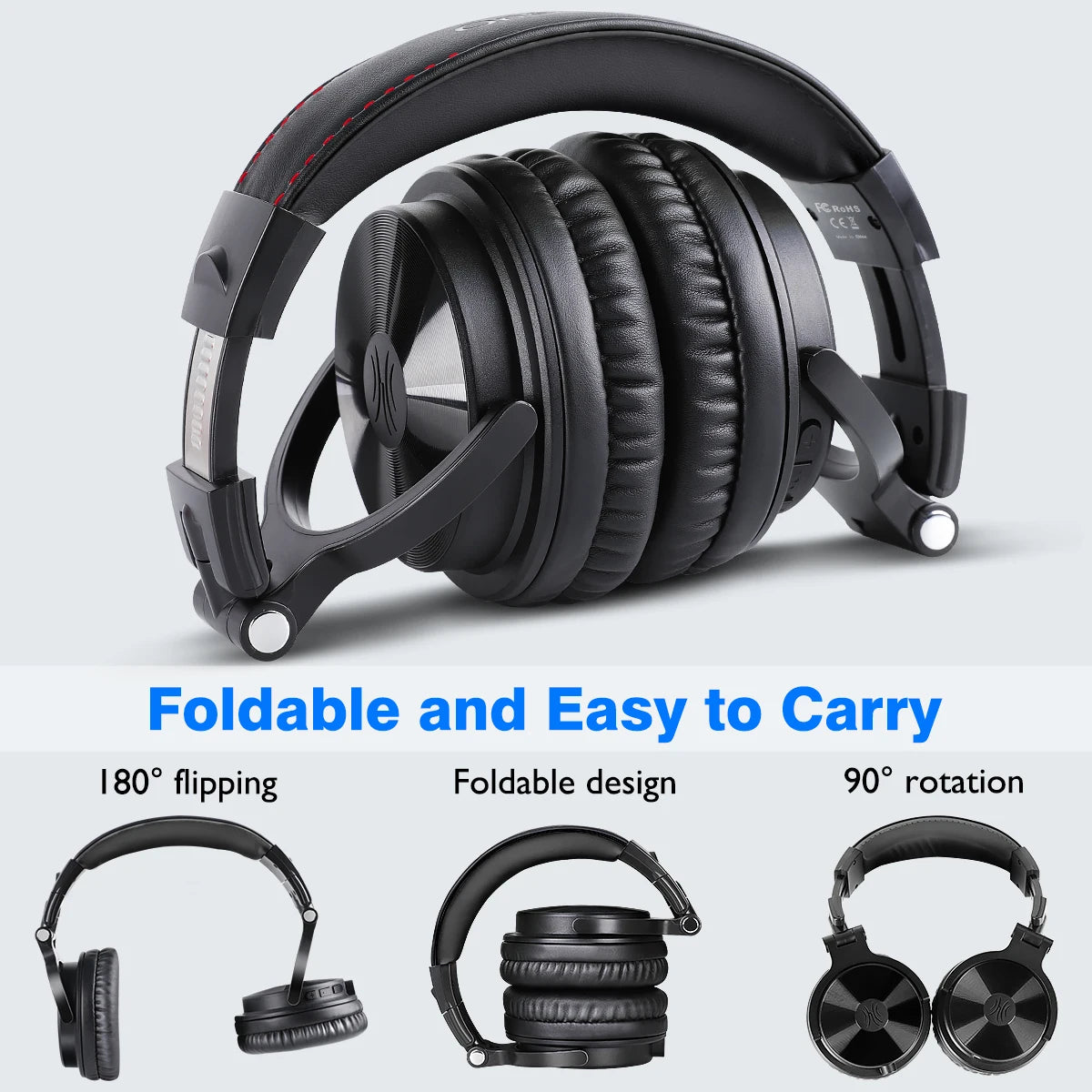Oneodio Wireless Headphones Bluetooth 5.2 Headset Over Ear Stereo Super Bass Earphones With Microphone For Phone PC Sport