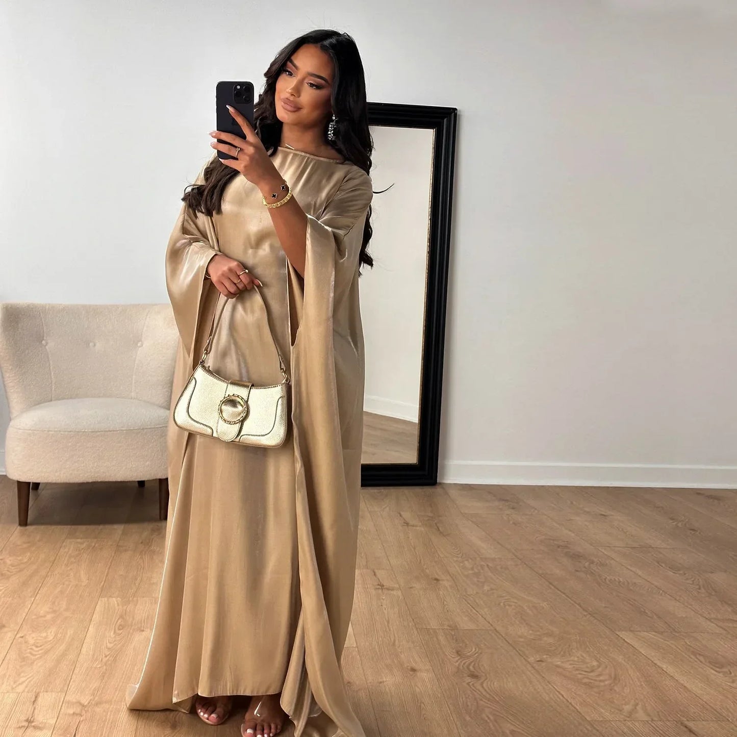 Shiny Butterfly Abaya Inside Belt Muslim Party Long Dress Summer Abayas for Women Dubai Luxury Turkey Islam Clothes Kaftan Robe