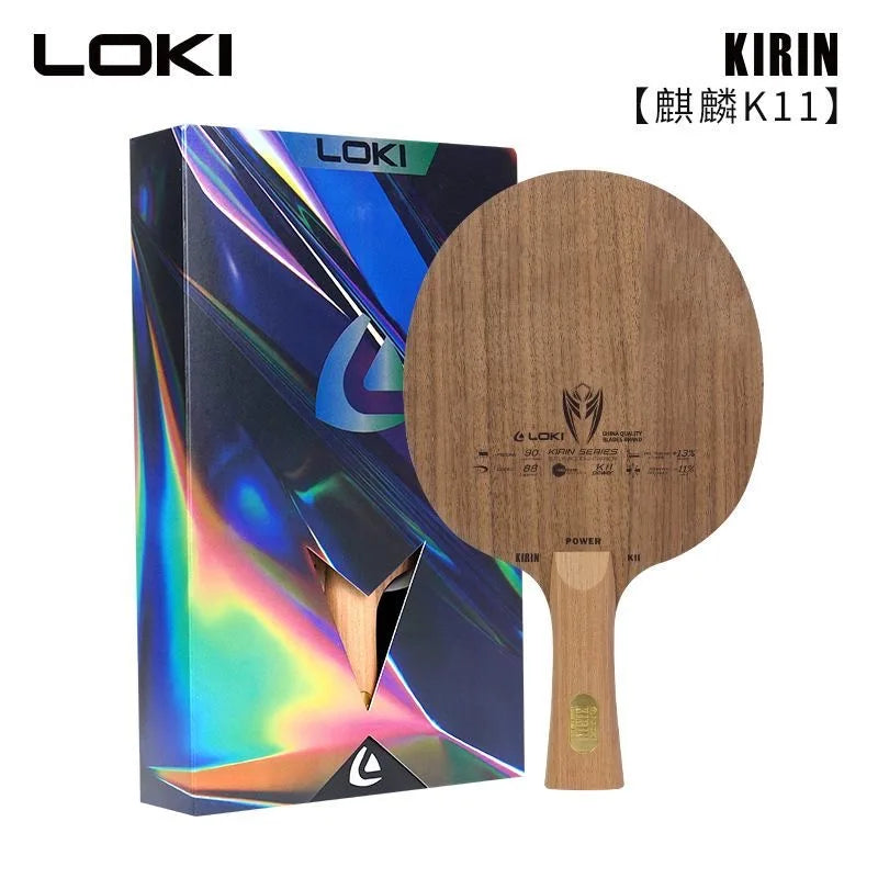 LOKI KIRIN K9 K10 K11 Professional Carbon Fiber OFF+ K7 Pure Wood Table Tennis Blade Original LOKI Ping Pong Blade Bat