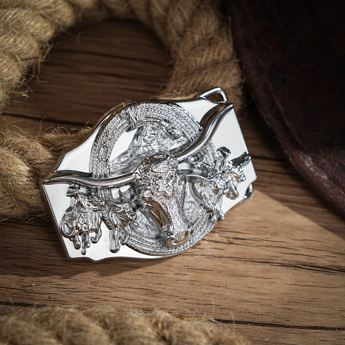 Western Belt Buckle Initial Vintage-Cowboy Rodeo Silver Large Skull Belt Buckle for Men Women