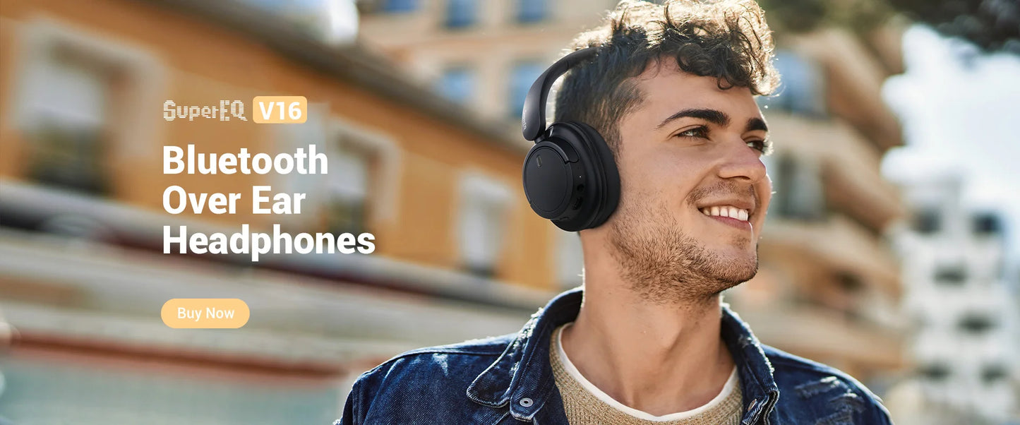 Oneodio SuperEQ S10 ANC Bluetooth 5.4 Wireless Earphones TWS Active Noise Cancelling Headphones Earbuds With ENC Mics Game Mode