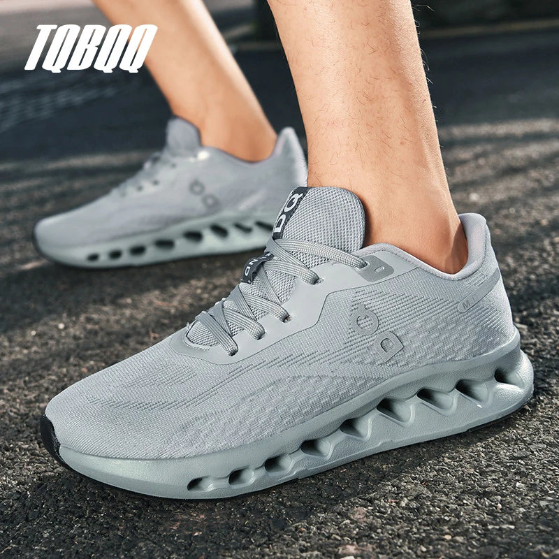 Men’s Lightweight Running Shoes – Breathable, Anti-Slip, Cushioned Mesh Sneakers Description