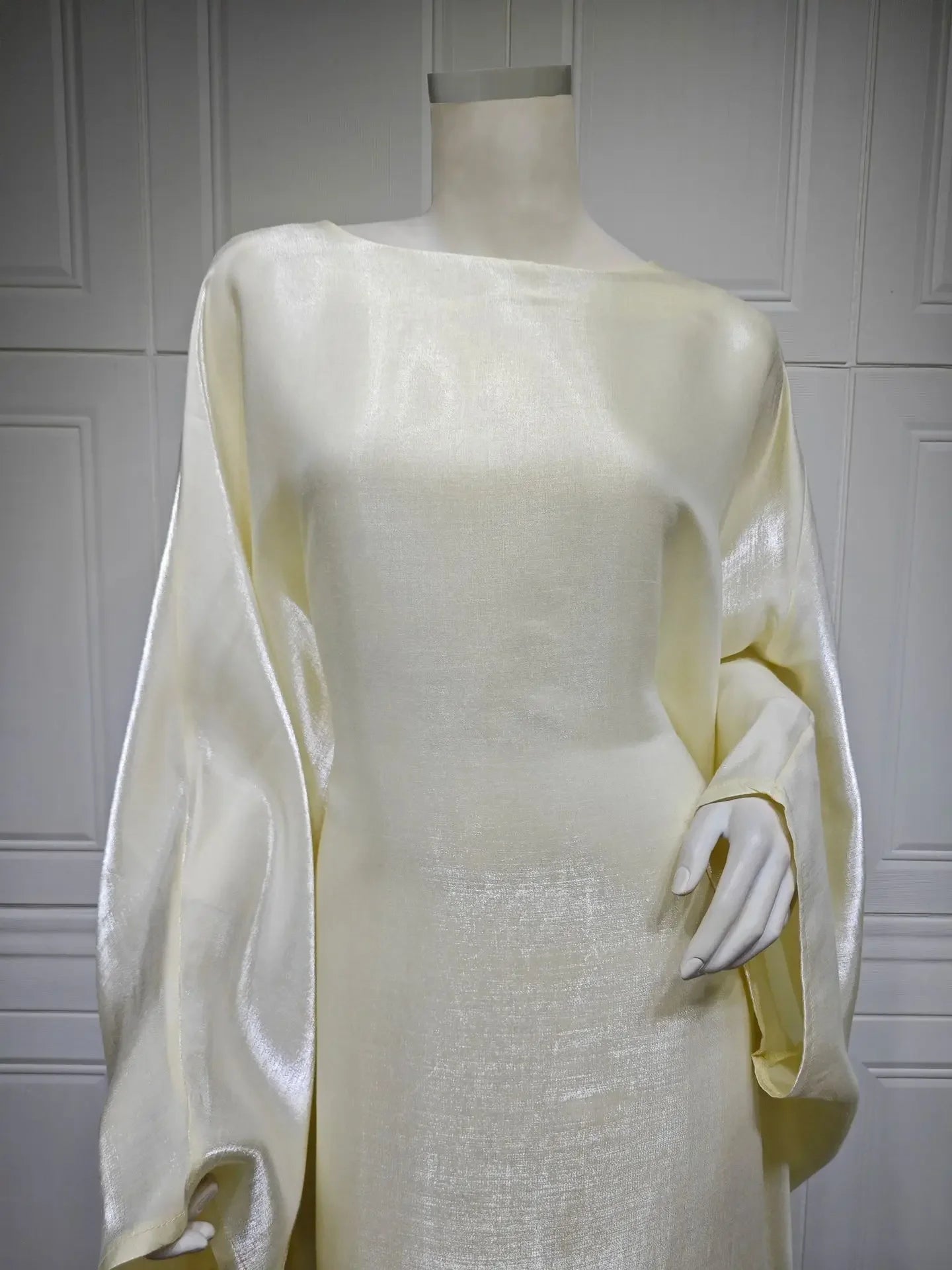 2024 Muslim Dress Women Summer Fashion Muslim Long Sleeve Satin Plus Size Long Abaya Kaftan Abaya Dubai Abaya Muslim Clothes