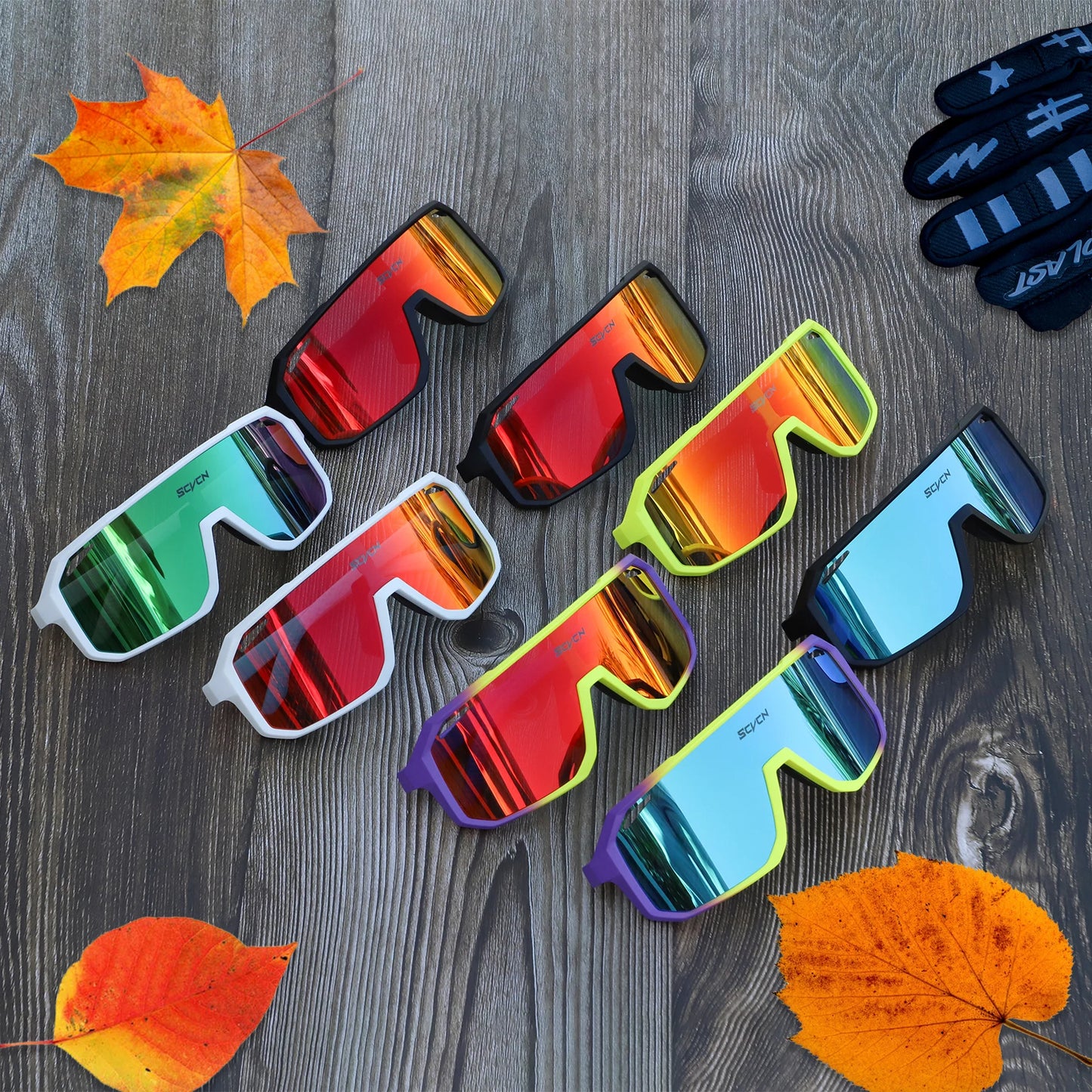 SCVCN Outdoor MTB Driving Glasses Cycling Sunglasses UV400 Women Sports Running Eyewear Men Road Bicycle Glasses Bike Goggles