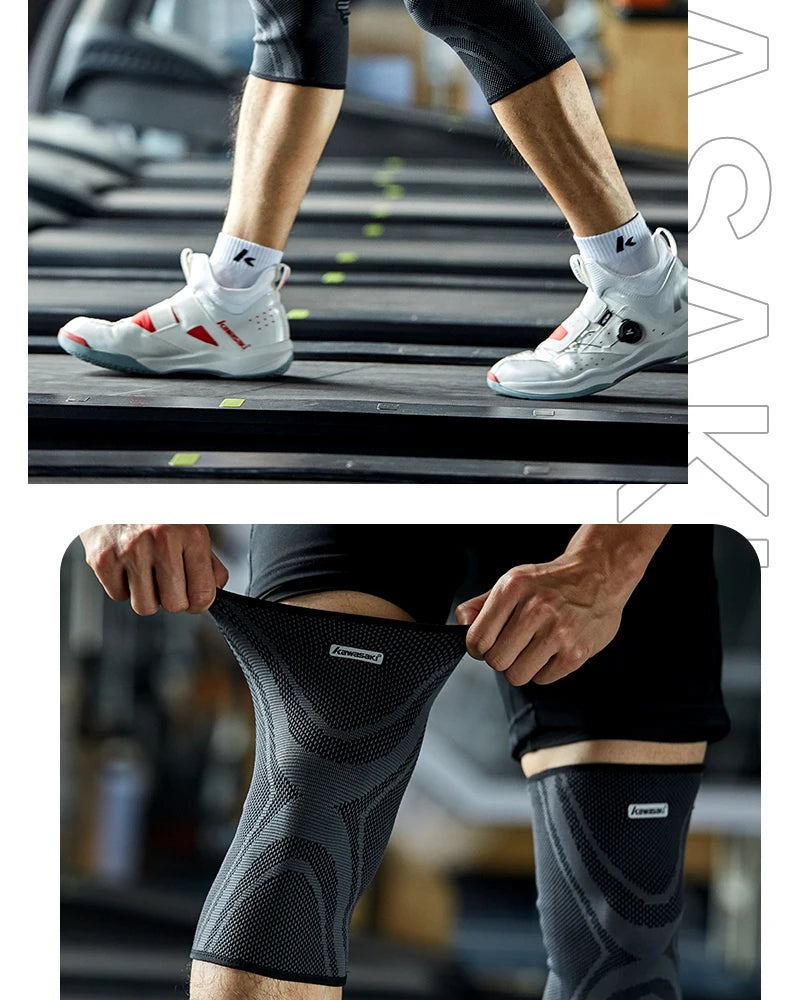 KAWASAKI Knee Pads for Badminton Basketball Yoga Women Men Patella Brace Knee Support Fitness Protector Work Gear