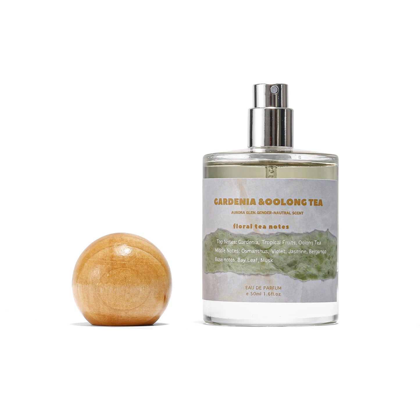 Perfume Gardenia Oolong Tea Perfume - Unisex Floral Fruity Fragrance with Musk & Tropical Fruits 12H Sillage Lasting
