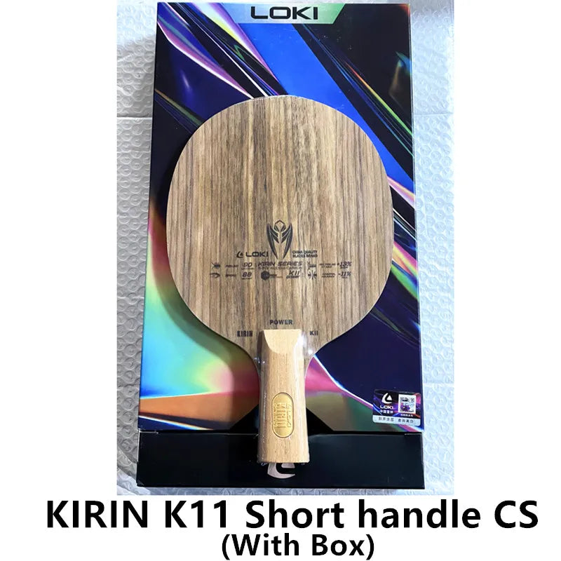 LOKI KIRIN K9 K10 K11 Professional Carbon Fiber OFF+ K7 Pure Wood Table Tennis Blade Original LOKI Ping Pong Blade Bat