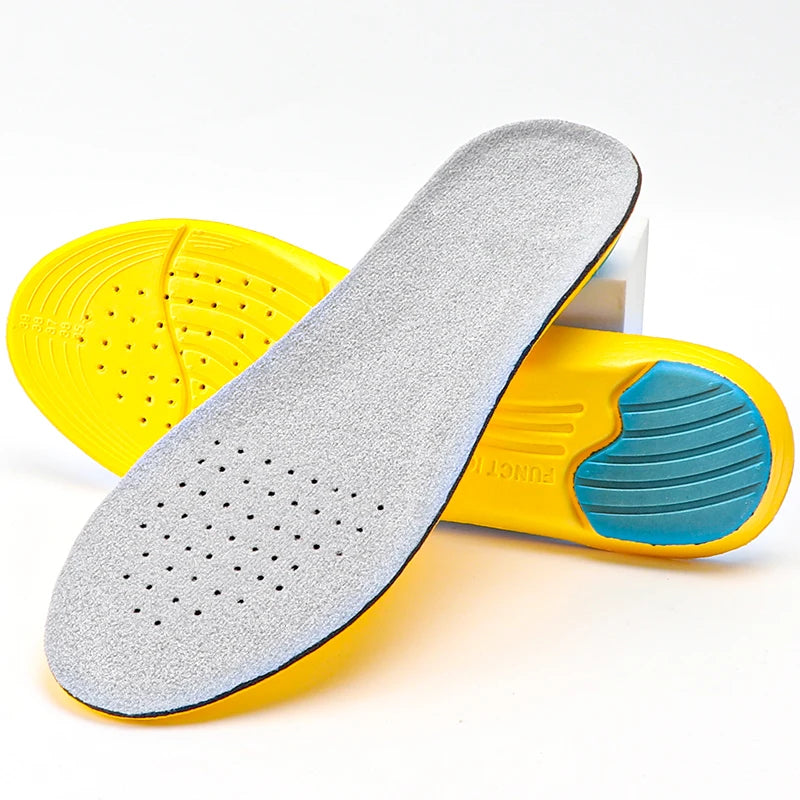 Memory Foam Sport Insoles Sweat Absorption Pads Running Sport Shoe Inserts Breathable Insoles Foot Care Men Women Size 35-45 HD1