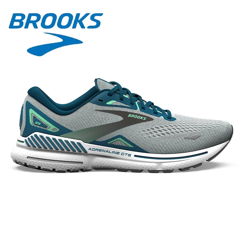 Brooks GTS 23 Moroccan Blue Fashion Men's Running Shoes Breathable Lightweight Daily Casual Sports Shoes Men Sneakers