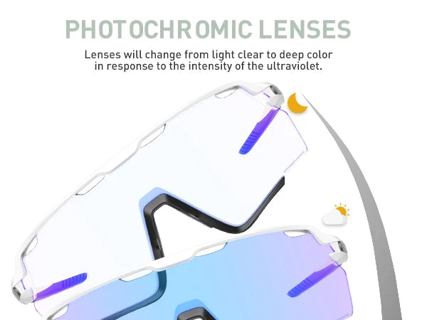 Kapvoe Photochromic Sunglasses Outdoor Bicycle Cycling Glasses MTB Driving Bike Eyewear Women Man Sports Hiking UV400 Goggles