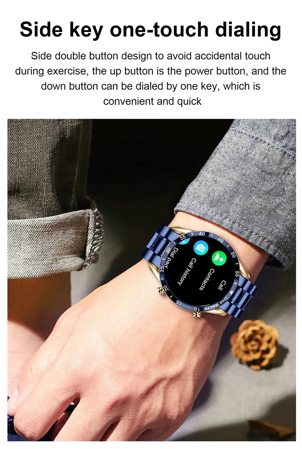LIGE Original Smart Watch Men 1.39” HD Screen Bluetooth Call Men's Bracelet Heart Rate Blood Pressure Monitor Sports Smartwatch
