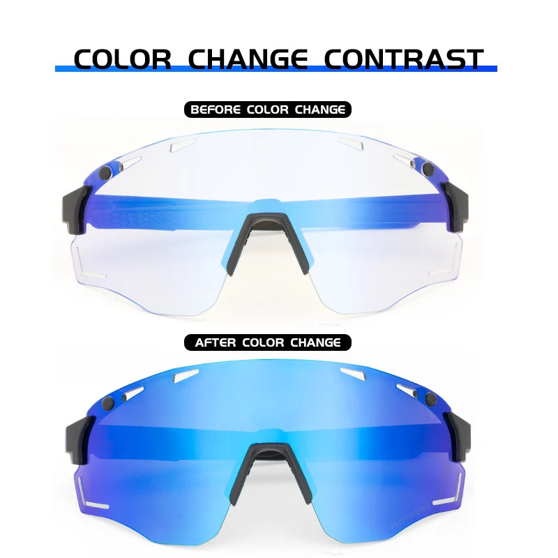 Photochromic Sunglasses Bike for Men Outdoor Driving Eyewear Women MTB Road Bicycle Cycling Glasses UV400 Sports Goggles