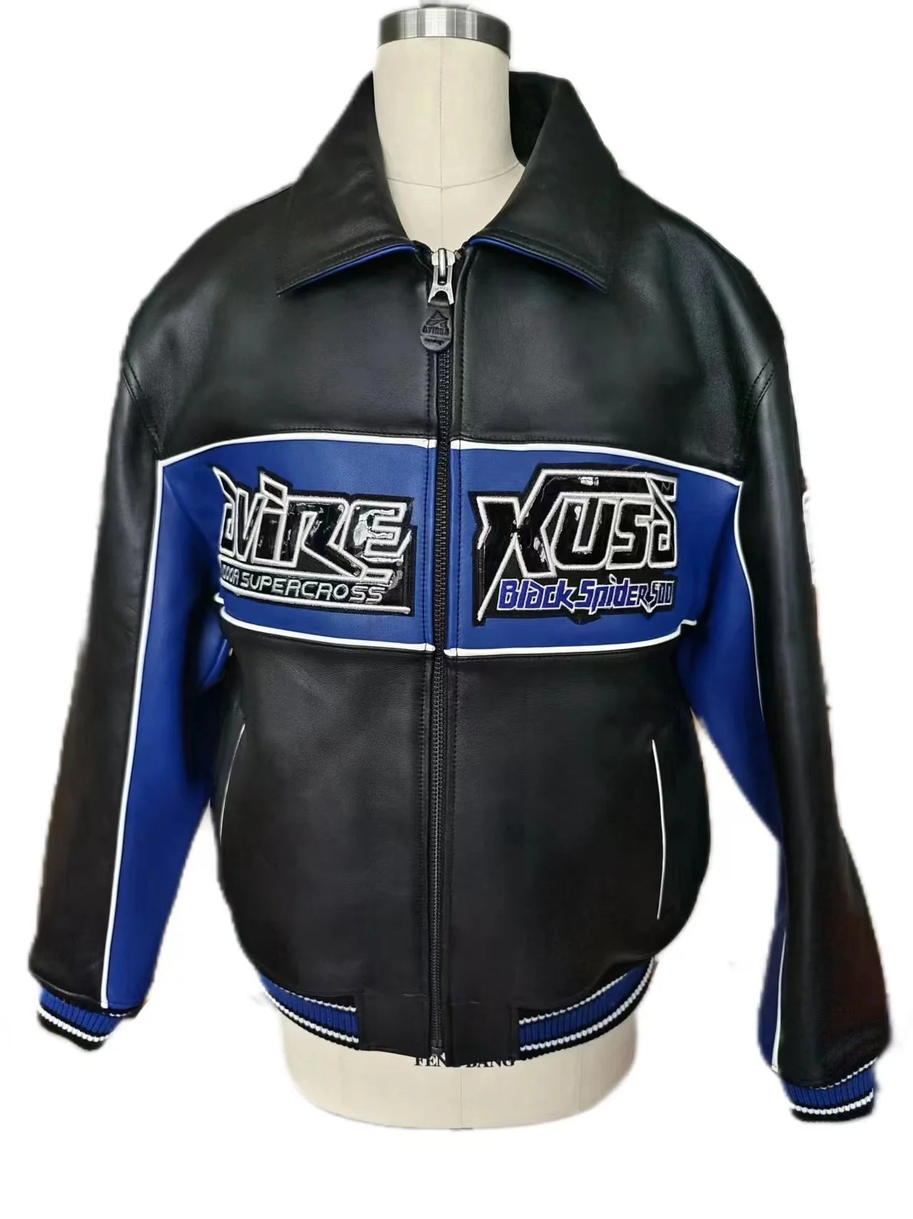 AVIREX High Quality Genuine Sheepskin Coat Men's US Size Classic Varsity Jacket Natural Leather Flight Suit Lapel Outerwear tops