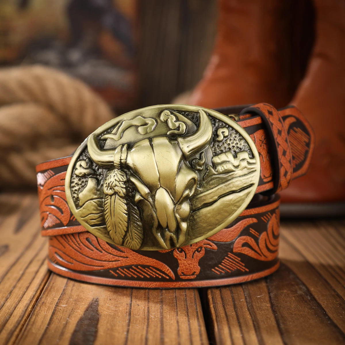 Vintage and fashion collision! PU leather alloy buckle waistband, for both men and women, to create a personalized western styl