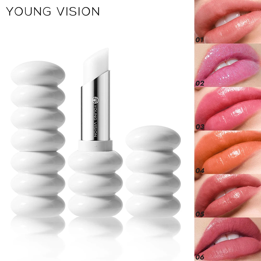 YOUNG VISION 6 Colors Fine Shimmer Nourishing Light Lipstick Long Lasting Colors Easy to Apply Lip Moisturizing Lipstick