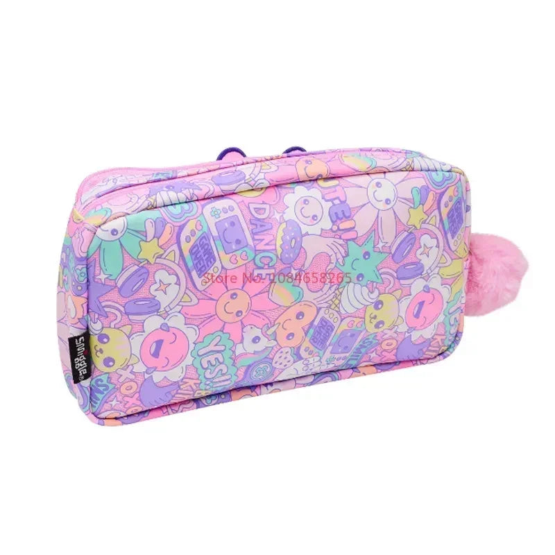 Genuine Australia Smiggle Backpack Pink Sunflower School Bag Cartoon Series Anime Backpack Student Gift Separate Purchases