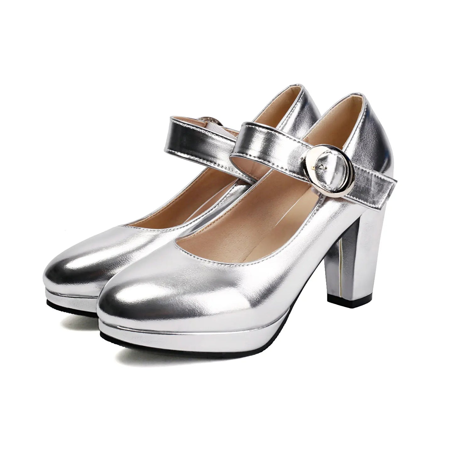 Dress Mary Jane Shoes for Women 2025 – Elegant Leather Platform Heels