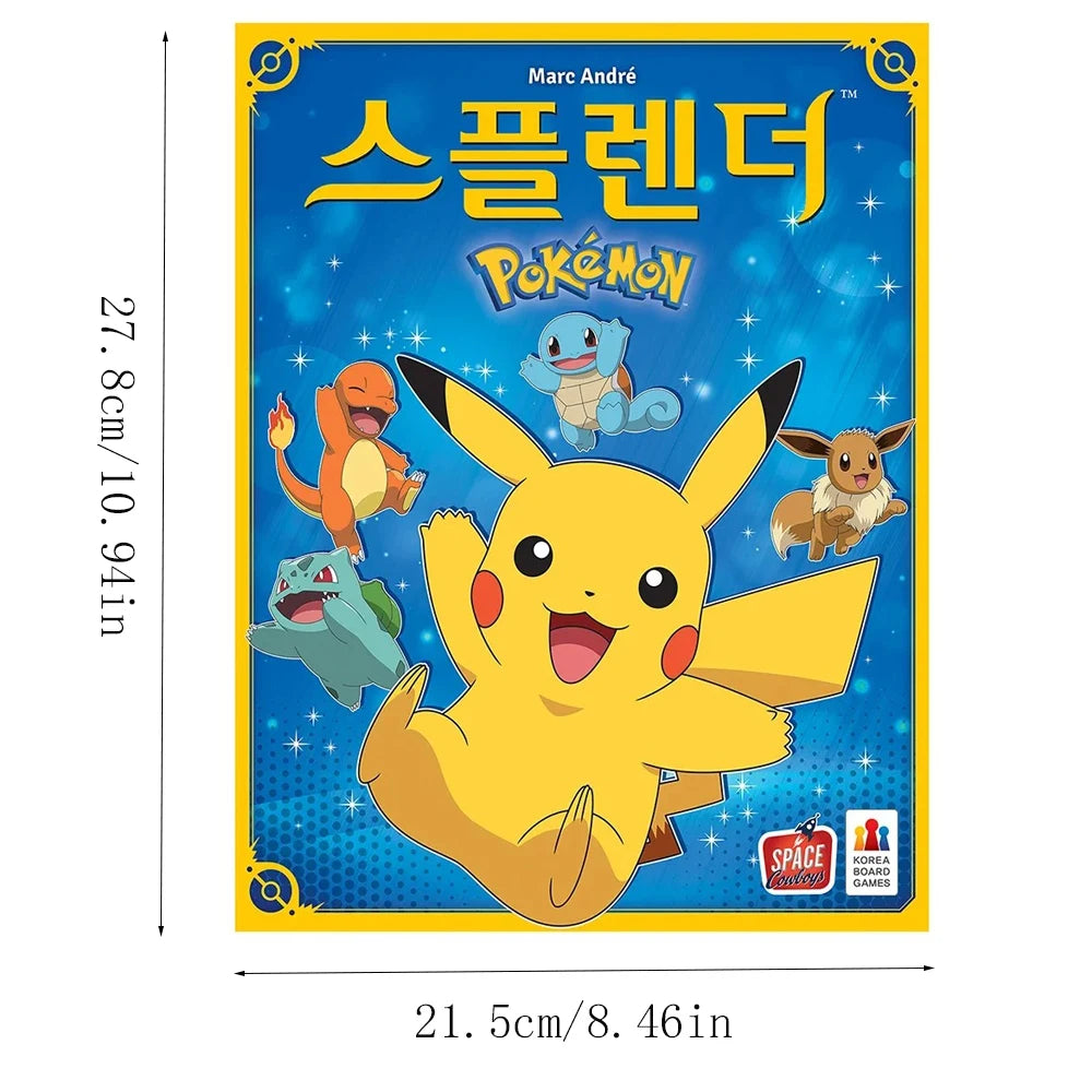 Pokémon Edition Board Game Korean Version Card Game Introductory Strategy Pokémon Party Game Family Holiday Game Birthday Gifts