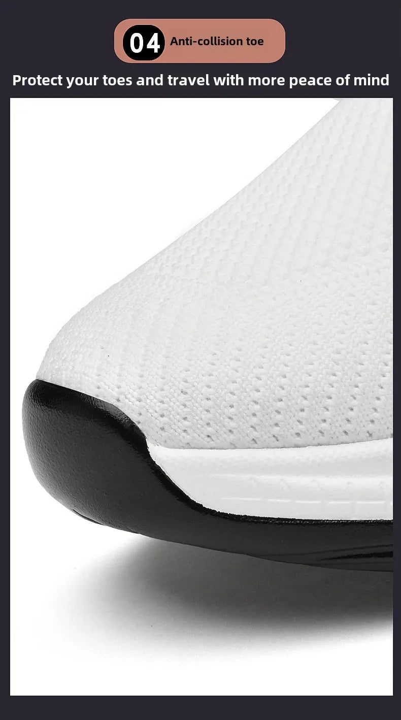 Invisible Heightening 8CM Men's Running Shoes Low Heel Soft Bottom Casual Sports Shoes Breathable Mesh Inner Lining EVA Insole