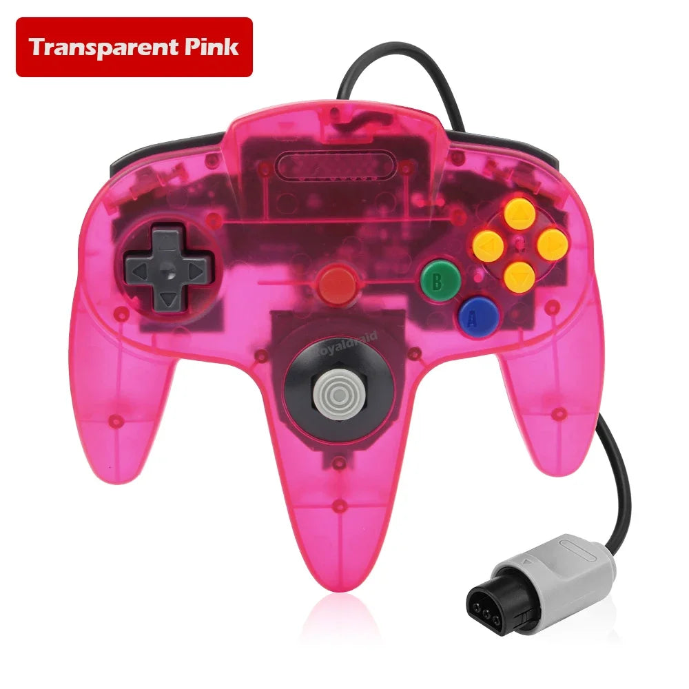 8 Colors For N64 Controller Classic Wired Remote Control Gamepad Gaming Joystick Retro Video Game System For N64 Console Joypads