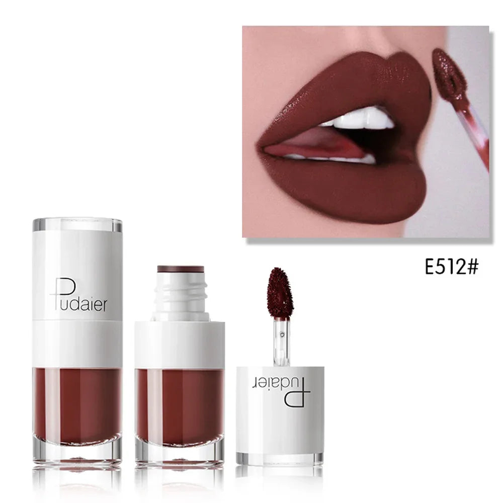 1PC Sexy Pink Women's Lipstick 16 Colors Lasting Waterproof Liquid Pencil Matte Liquid Lipsticks Makeups Non-Stick Cup Lip Gloss