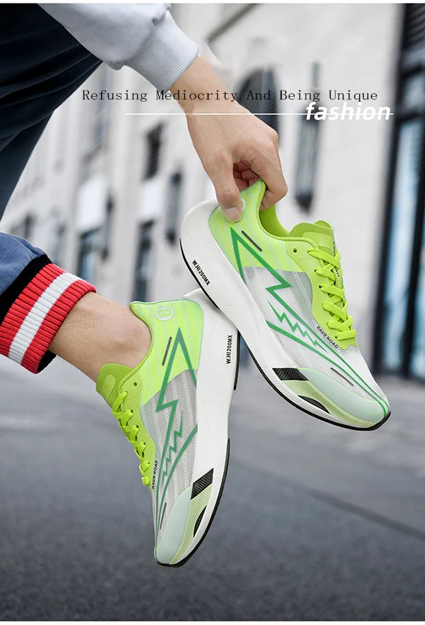2023 New Full Palm Carbon Plate Running Shoes for Men and Women's Marathon Racing Shock Absorbing Sports Shoes Training Shoes