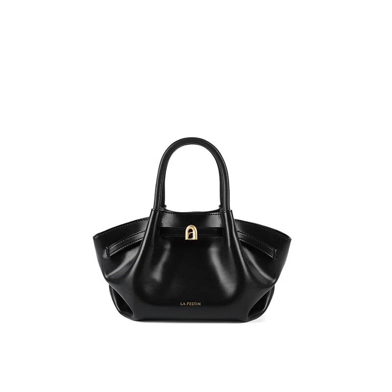 LA FESTIN Leather Bag New Suede Handbag Women's bags Luxury brand Bag Fashion Shoulder Bag Crossbody Bag Bucket Bag small size