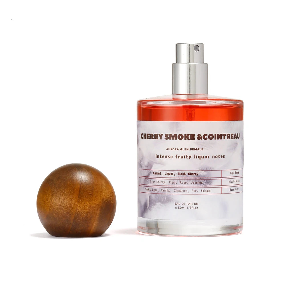 Perfume Cherry Noir Eau de Parfum Intense Fruity Liquor Fragrance for Women with Black Cherry Vanilla Tonka Bean Scent with Rum