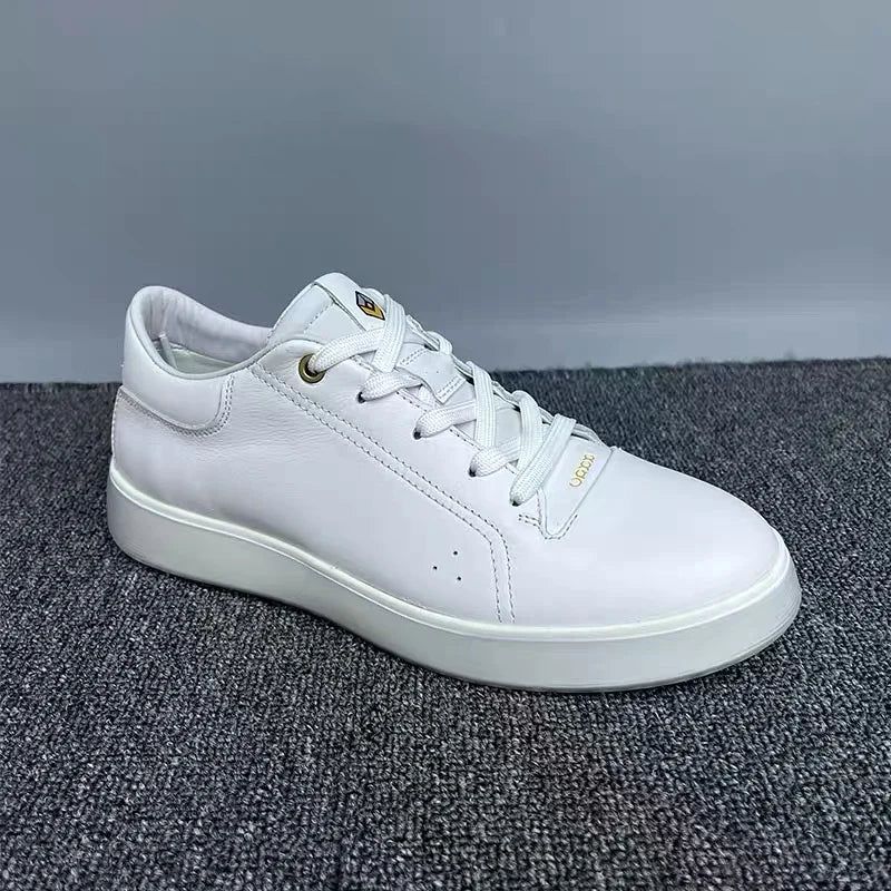 Fashion Genuine Leather Men Sneakers Breathable Comfort Classic Casual Shoes Mens Outdoor Walking Shoes Couple Footwear