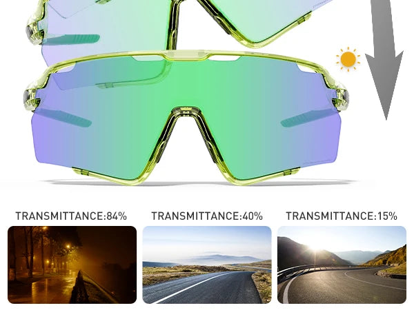 Kapvoe Photochromic Sunglasses Outdoor Bicycle Cycling Glasses MTB Driving Bike Eyewear Women Man Sports Hiking UV400 Goggles