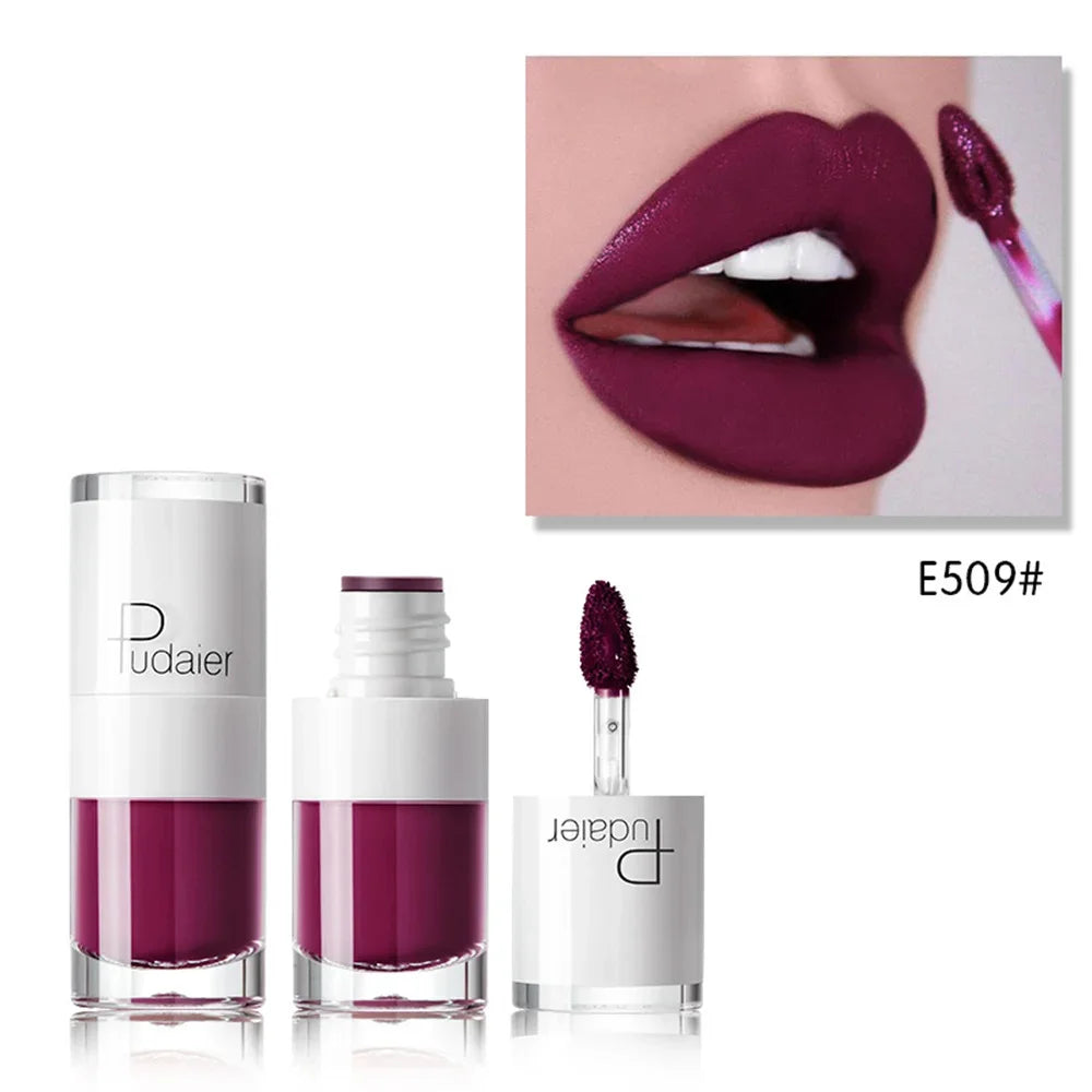 1PC Sexy Pink Women's Lipstick 16 Colors Lasting Waterproof Liquid Pencil Matte Liquid Lipsticks Makeups Non-Stick Cup Lip Gloss