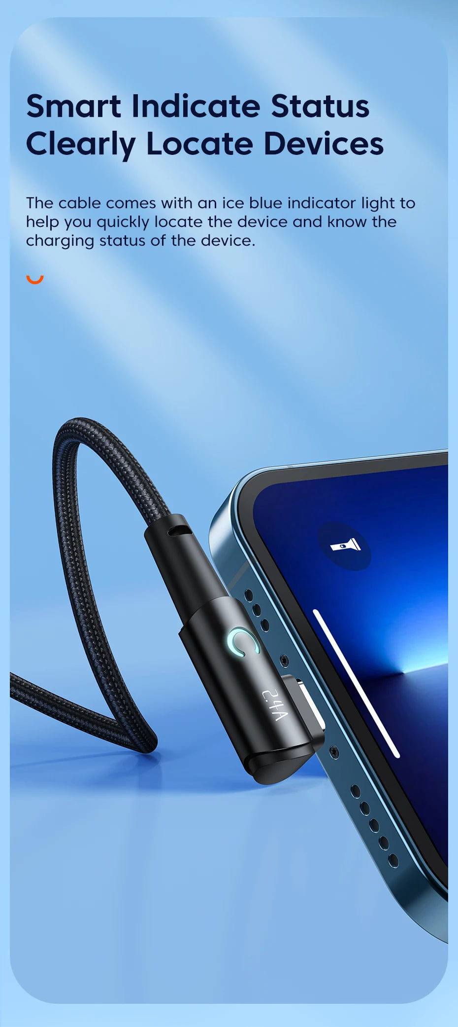 كابل Toocki USB لهاتف iPhone 14 13 12 11 Pro Max شاحن سريع كابل Lightning سلك USB لهاتف iPhone 12 11 X XR 8 7