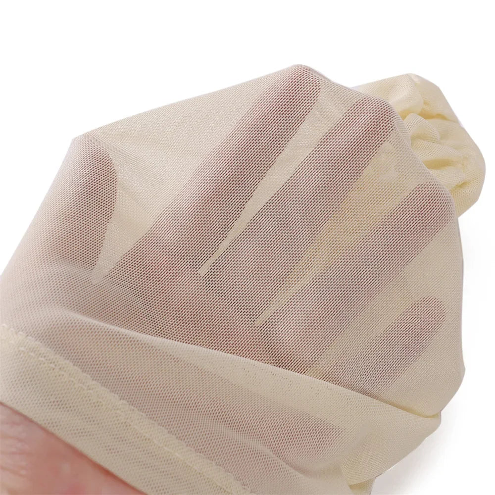 Solid Color Turban Caps for Muslim Women Inner Mesh Hijab Islamic Stretch Underscarf Bonnets Head Wraps Scarves Summer
