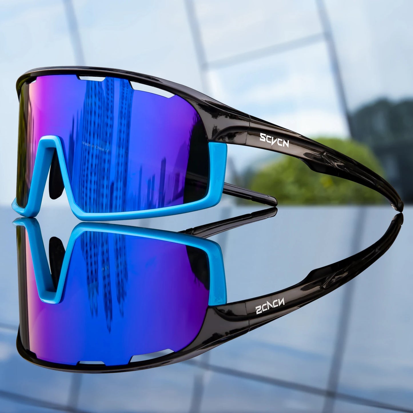 SCVCN New Photochromic Glasses Cycling Sunglasses Men Outdoor Sports Glasses Women Driving Bicycle Eyewear UV400 Hiking Goggles