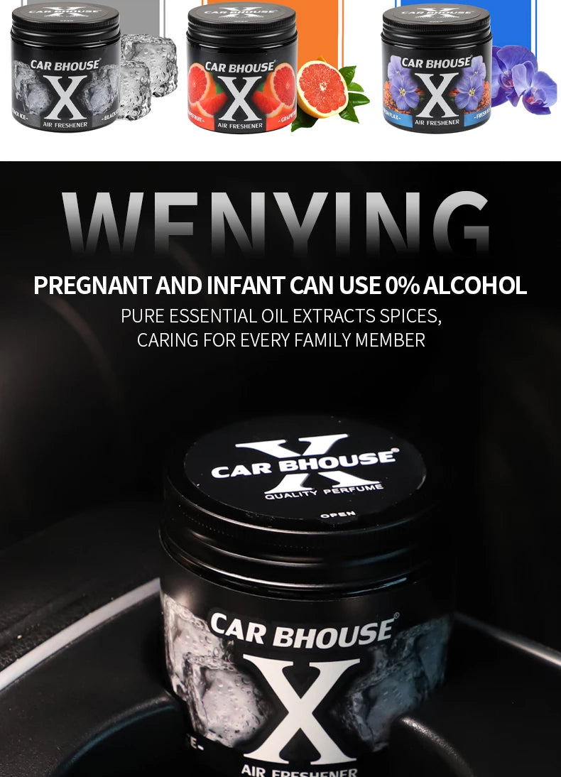 Car perfume air freshener 220g, bedroom, living room, bathroom, shoe cabinet, deodorant general gel solid durable fragrance
