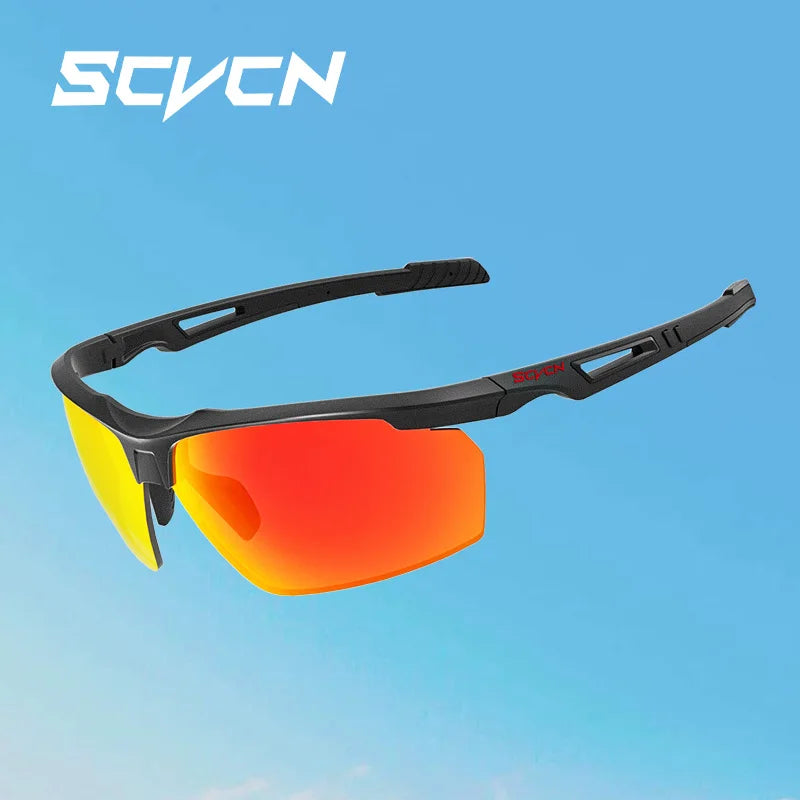 SCVCN Polarized Cycling Glasses Fishing Sunglasses UV400 Protection Bicycle Sports MTB Road Bike Eyewear Men Women Cycle Goggles