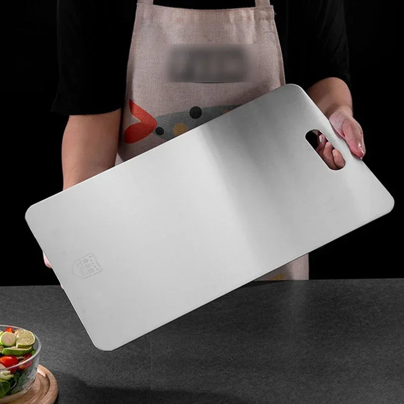 Stainless Steel Thickened Cutting Board Antibacterial Mildew-proof Kneading Dough Board Kitchen Fruit vegetable Cutting Board