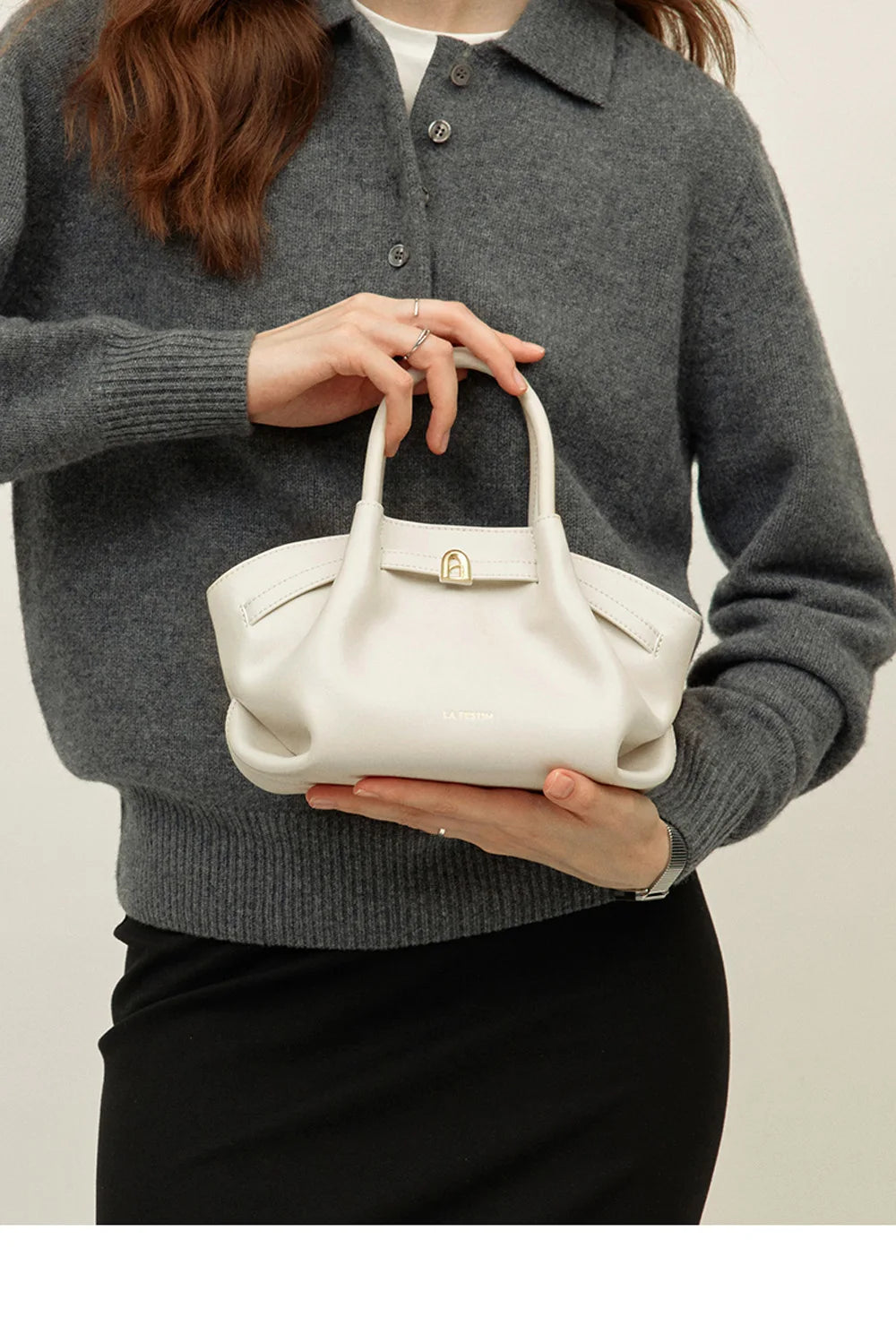 LA FESTIN Leather Bag New Suede Handbag Women's bags Luxury brand Bag Fashion Shoulder Bag Crossbody Bag Bucket Bag small size