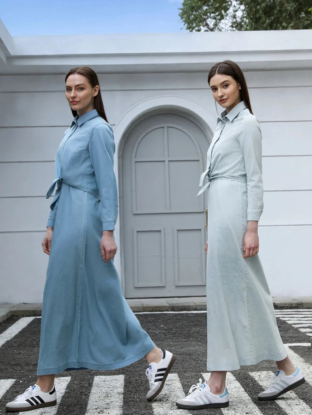 Denim Wrap Blouse & Slip Dress AP SS25 Women Lightweight