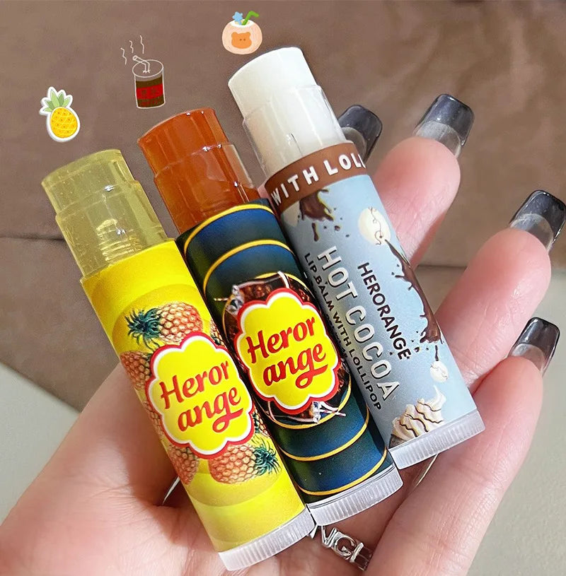 Fruit Moisturizing Lip Balm Grapes Makeup Jelly Lighten Lines Plump Lip Care Lip Tint Nude Lipstick Primer Colorless Lip Care