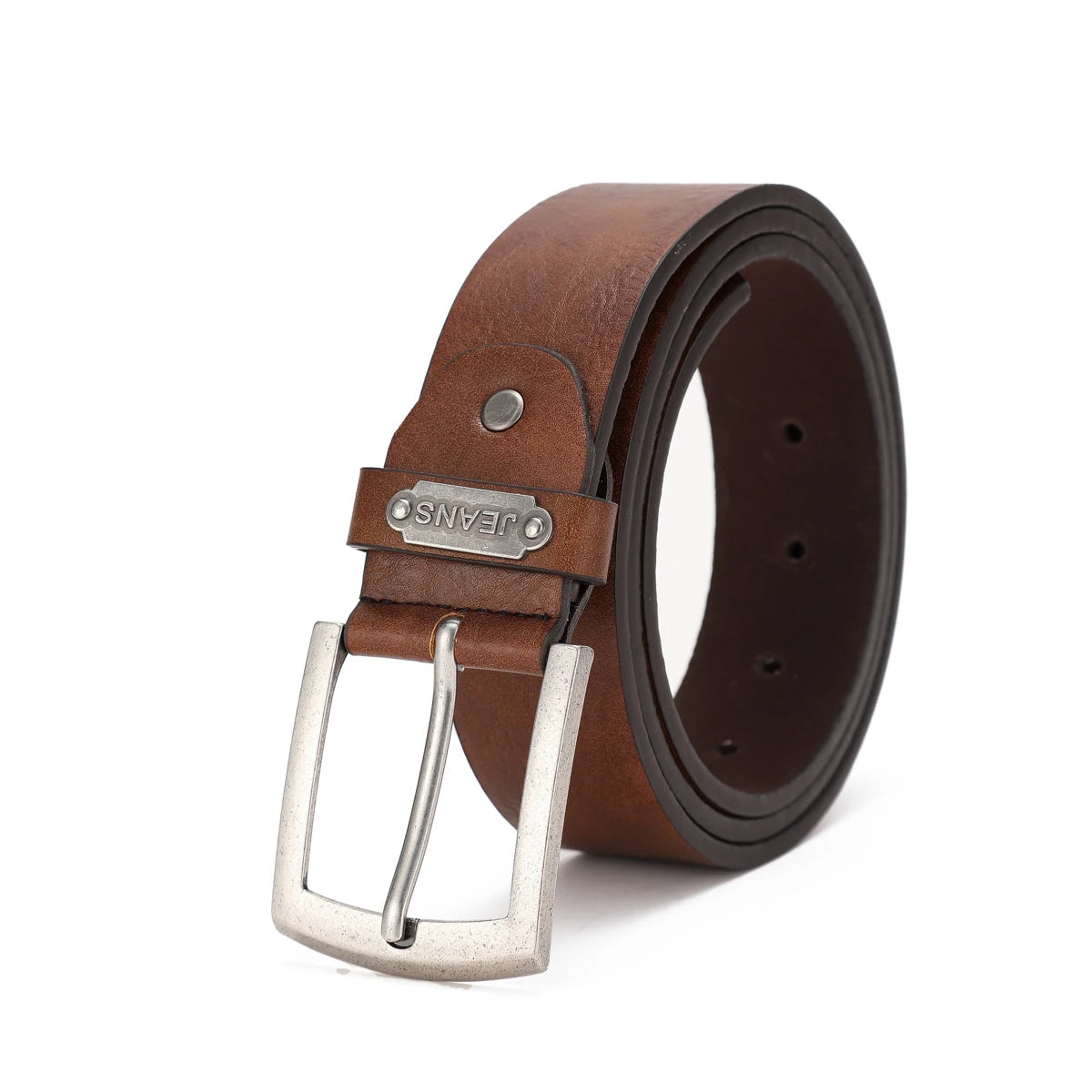 A casual, individual and retro belt, a Western-style clothing accessory, metal buckle, PU belt, suitable for both men and women