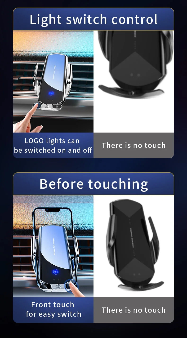 Wireless Charger Car Auto Magnetic Air Vent Phone Holder For iPhone 16 15 14 13 Samsung Xiaomi Induction Fast Charging Station