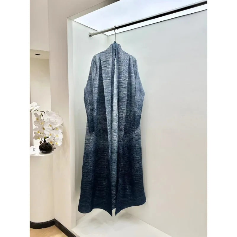 KAF Women Abaya 2025 Spring and Autumn New Fashion Retro Printing Loose Large Size Cardigan Design Luxury Female Abaya