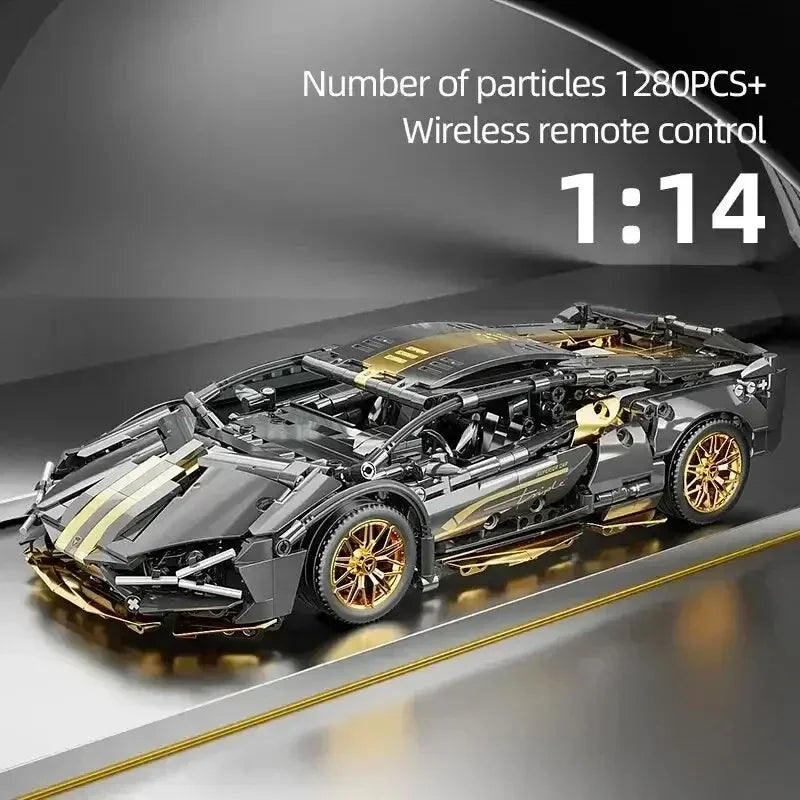 GrabliWorld NitroBuild™ Supercar – 1280PCS RC Block Set