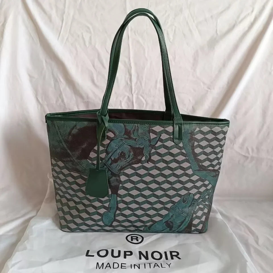 LOUP NOIR New Tote Bag for Women Famous Brands Bag Large Capacity Shoulder Women Bags High Quality Casual Totes LOUP NOIR Bag