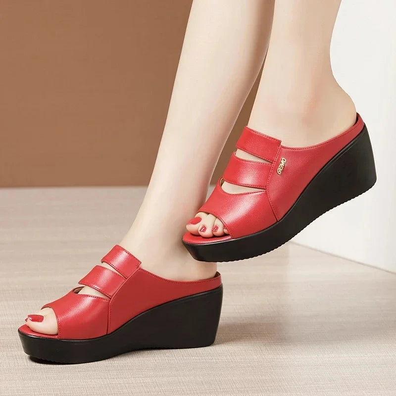 Women’s Wedge Heel Platform Sandals – Summer Comfort, Size 32–43