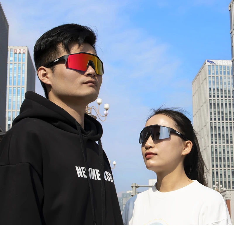 Kapvoe Road Driving Bike Sports Cycling Glasses Running Sunglasses Outdoor Men Woman Bicycle Cycling Mountain UV400 Goggles